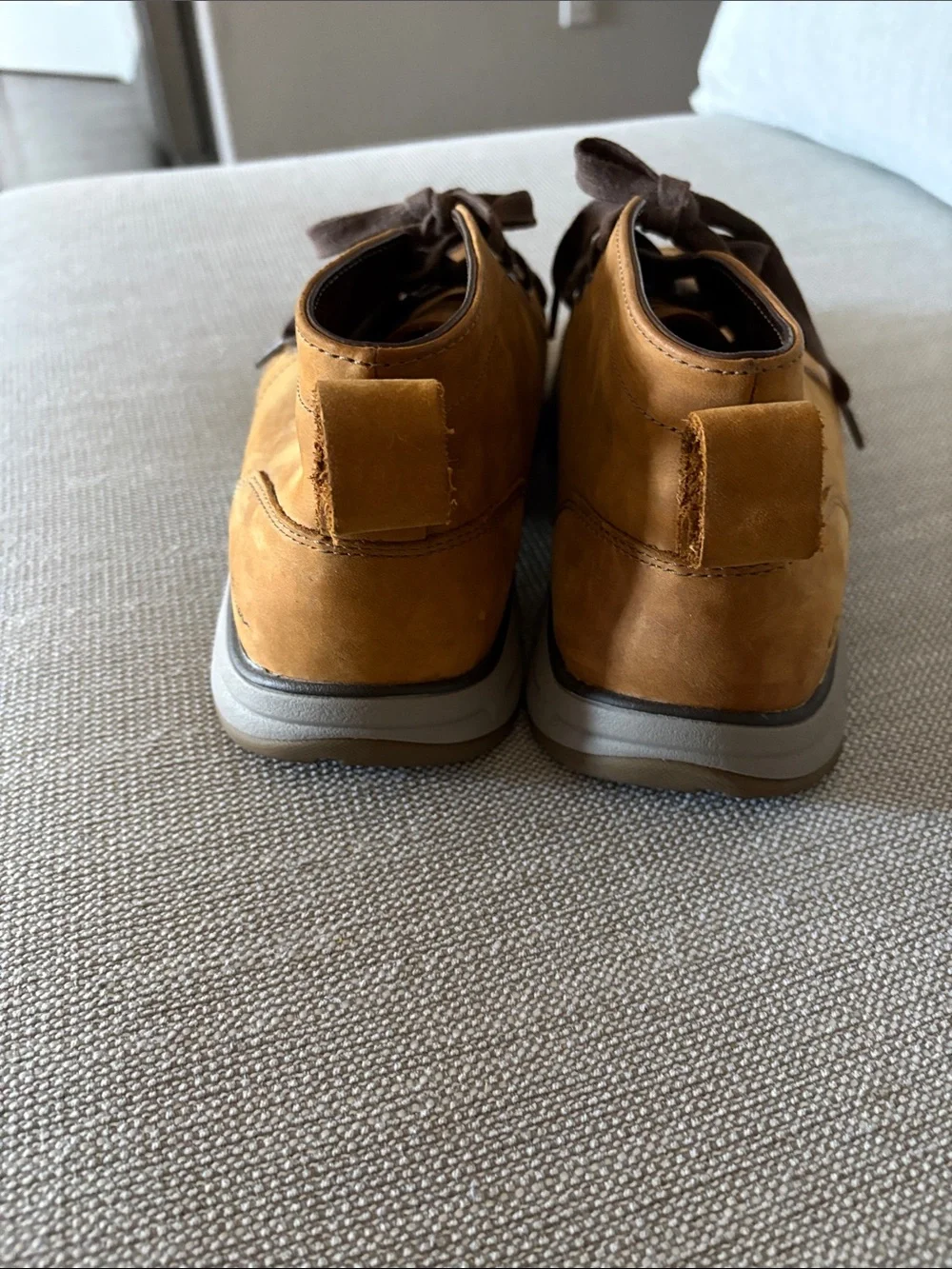 Eddie Bauer Men’s Cognac Leather Chukka Boots